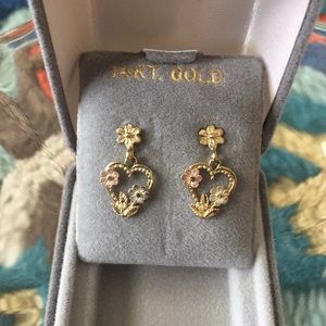 Black Hill Gold 14k earrings